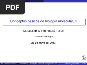 Conceptos básicos de biología molecular, II (Presentación)