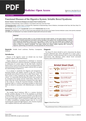 Functional Diseases of the Digestive System: Irritable Bowel Syndrome (Inglés) (Artículo)