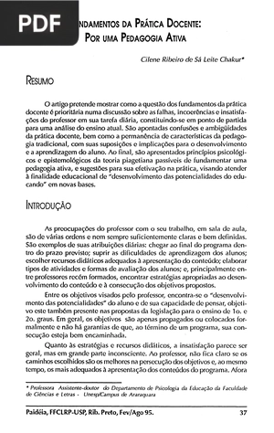 Fundamentos da Prática Docente: Por uma Pedagogia Ativa