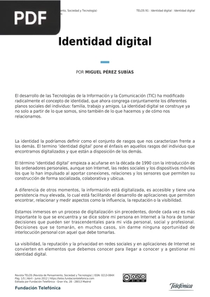 Identidad digital (Articulo)