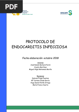 Protocolo de endocarditis infecciosa