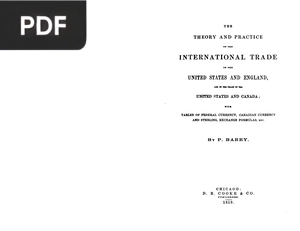 The theory and practice of the International trade (US, UK and Canada) (inglés)