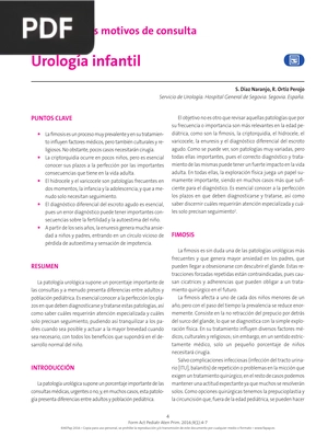 Urología infantil 
(Articulo)