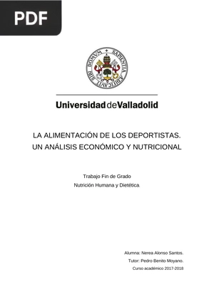 La alimentación de los deportistas. Un análisis económico y nutricional