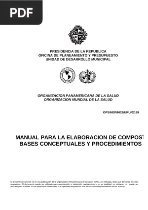 Manual para la elaboración de compost bases conceptuales y procedimientos