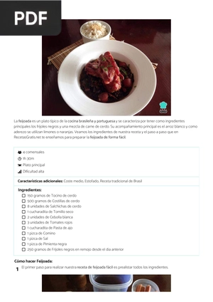 Receta de Feijoada