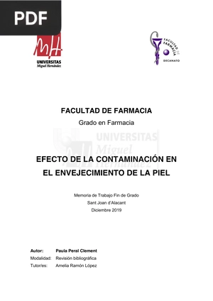 Efecto de la contaminación en el envejecimiento de la piel