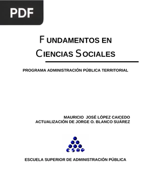 Fundamentos en ciencias sociales