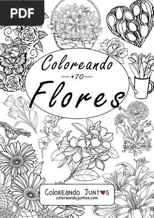 Libro de Flores para Colorear