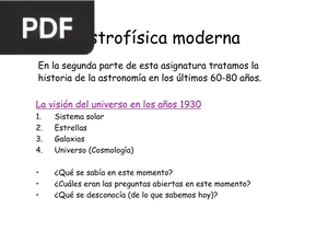 Astrofísica Moderna