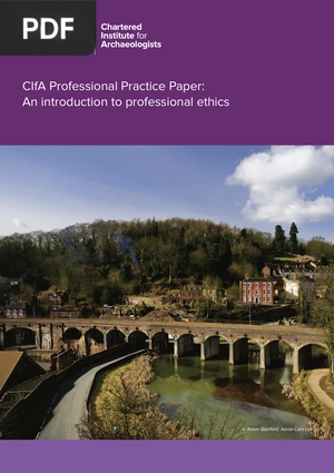 CIfA Professional Practice Paper: An introduction to professional ethics (Inglés)