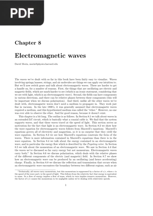 Electromagnetic waves (Inglés)