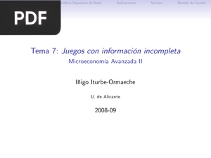 Juegos con informacion incompleta (Presentación)