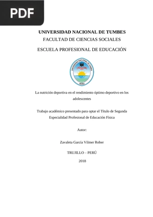 La nutrición deportiva en el rendimiento óptimo deportivo en los adolescentes