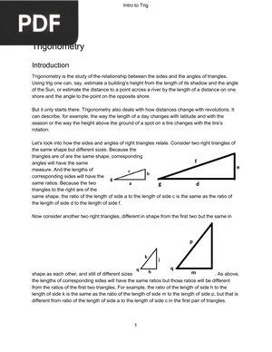 Trigonometry (Inglés)