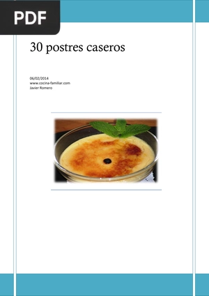 30 postres caseros