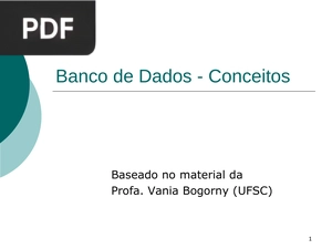 Banco de Dados - Conceitos (Presentación) (Portugués)