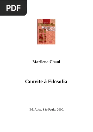 Convite à Filosofia (Portugués)