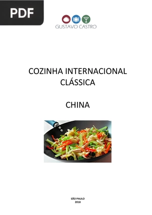 Cozinha Internacional Clássica China (Portugués)