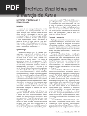 Definição, epidemiologia e fisiopatologia (Portugués)