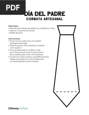 Día del padre corbata artesanal (Articulo)