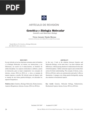 Genética y Biología Molecular