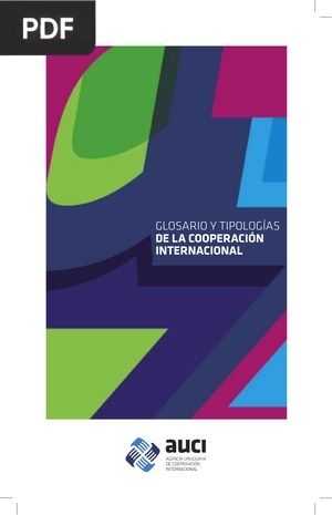 Glosario y tipologías de la cooperación internacional