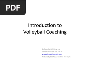 Introduction to Volleyball Coaching (Inglés) (Presentación)