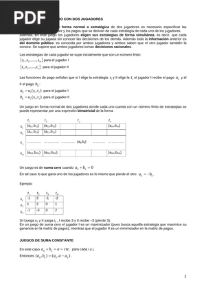 Juegos de Suma Cero con dos Jugadores