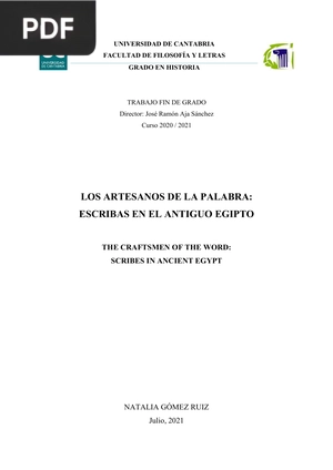 Los artesanos de la palabra: Escribas en el antiguo Egipto