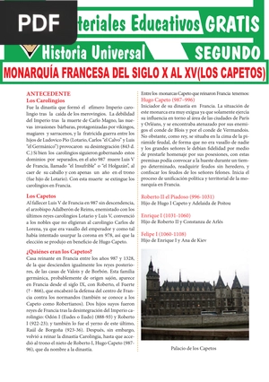 Monarquía francesa del siglo X al XV (Los Capetos) (Articulo)