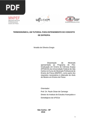 Termodinâmica, um tutorial para entendimento do conceito de entropia (Portugués)