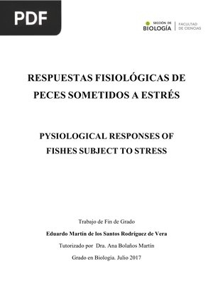 Respuestas fisiológicas de peces sometidos a estrés