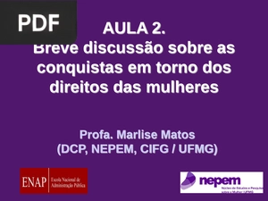 Breve discussão sobre as conquistas em torno dos direitos das mulheres (Portugués) (Presentación)