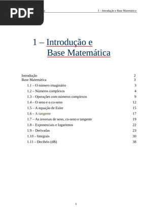 Introdução e Base Matemática (Portugués)