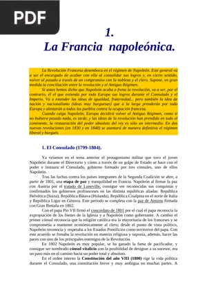 La Francia napoleónica (Articulo)