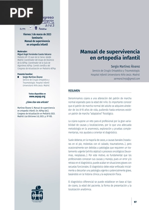 Manual de supervivencia en ortopedia infantil (Articulo)