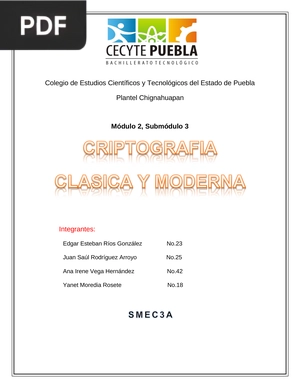 Criptografía clásica y moderna