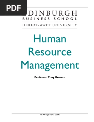 Human Resource Management (inglés)