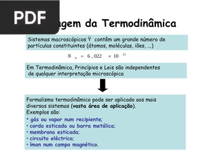 Linguagem da Termodinâmica (Portugués) (Presentación)