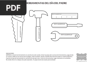 Tarjeta de herramienta del día del padre (Articulo)