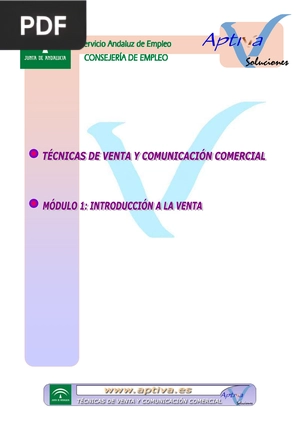 Técnicas de venta y comunicación comercial. Módulo 1: Introducción a la venta