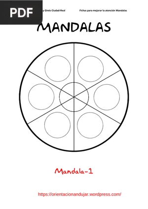 Fichas para mejorar la atención Mandalas