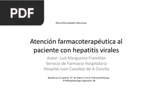 Atención farmacoterapéutica al paciente con hepatitis virales (Presentación)