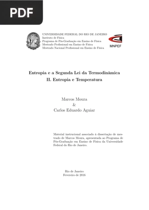 Entropia e a Segunda Lei da Termodinâmica II. Entropia e Temperatura (Portugués)