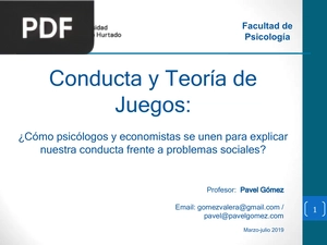 Conducta y Teoría de Juegos (Presentación)