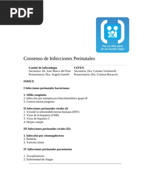 Consenso de Infecciones Perinatales