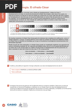 Criptología. El cifrado César (Artículo)