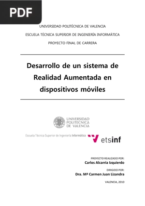 Desarrollo de un sistema de Realidad Aumentada en dispositivos móviles