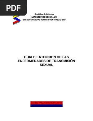 Guía de atención de las enfermedades de transmisión sexual